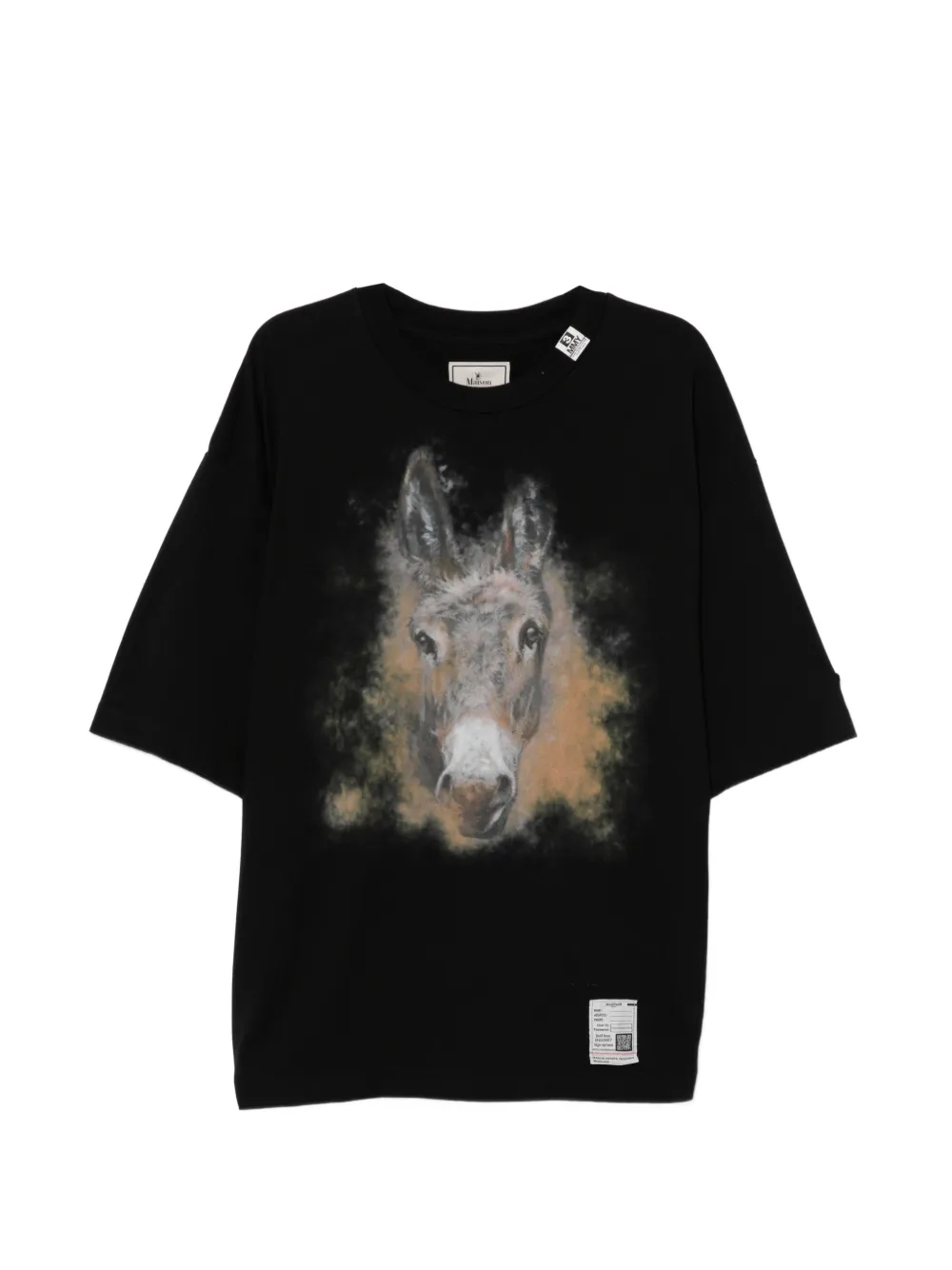 Maison MIHARA YASUHIRO T-shirt con stampa grafica - Nero