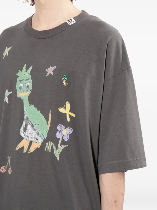 Maison MIHARA YASUHIRO graphic-print T-shirt | Grey | FARFETCH