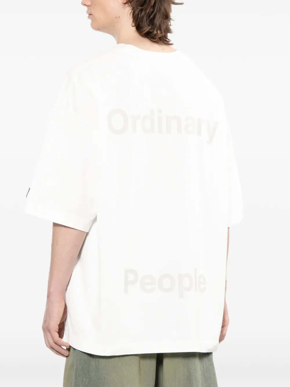 Maison MIHARA YASUHIRO T-shirt met zebraprint Wit