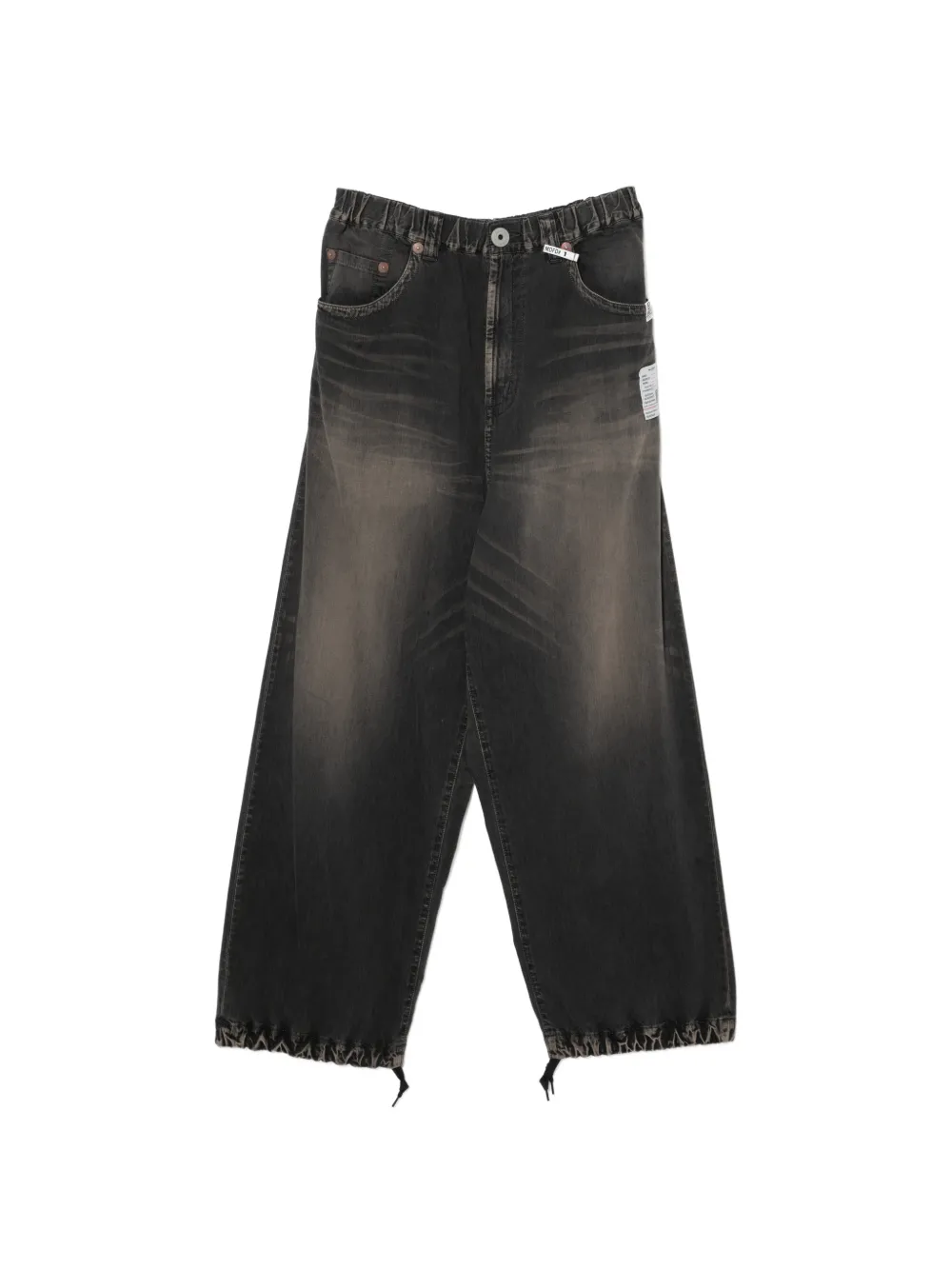 Maison MIHARA YASUHIRO Jeans con applicazione logo - Nero