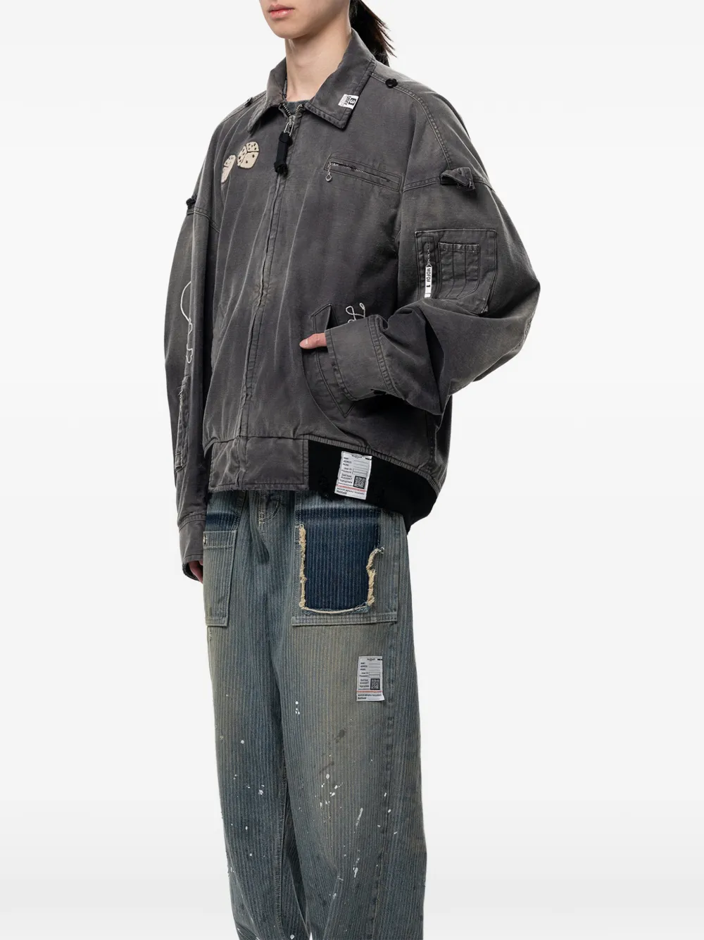 Maison MIHARA YASUHIRO Sun Faded Like legerjack Grijs