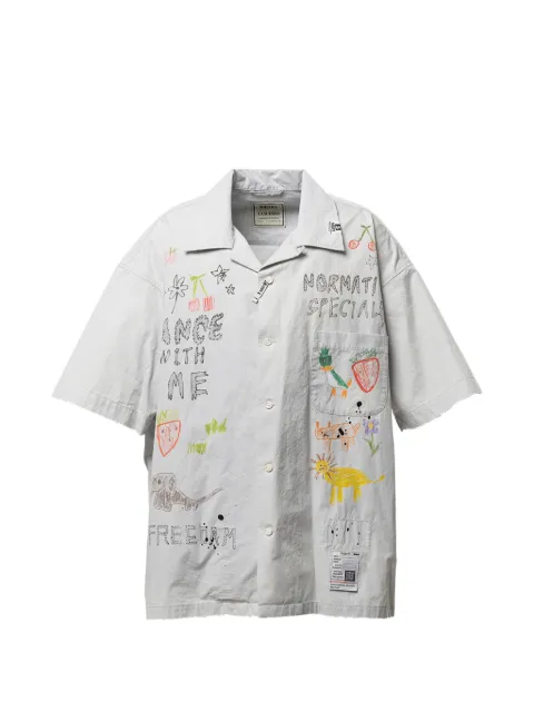 Maison MIHARA YASUHIRO hand drawing print shirt