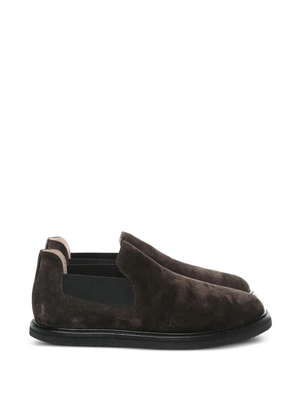 The Row Parker suede slip-on shoes - Marrone