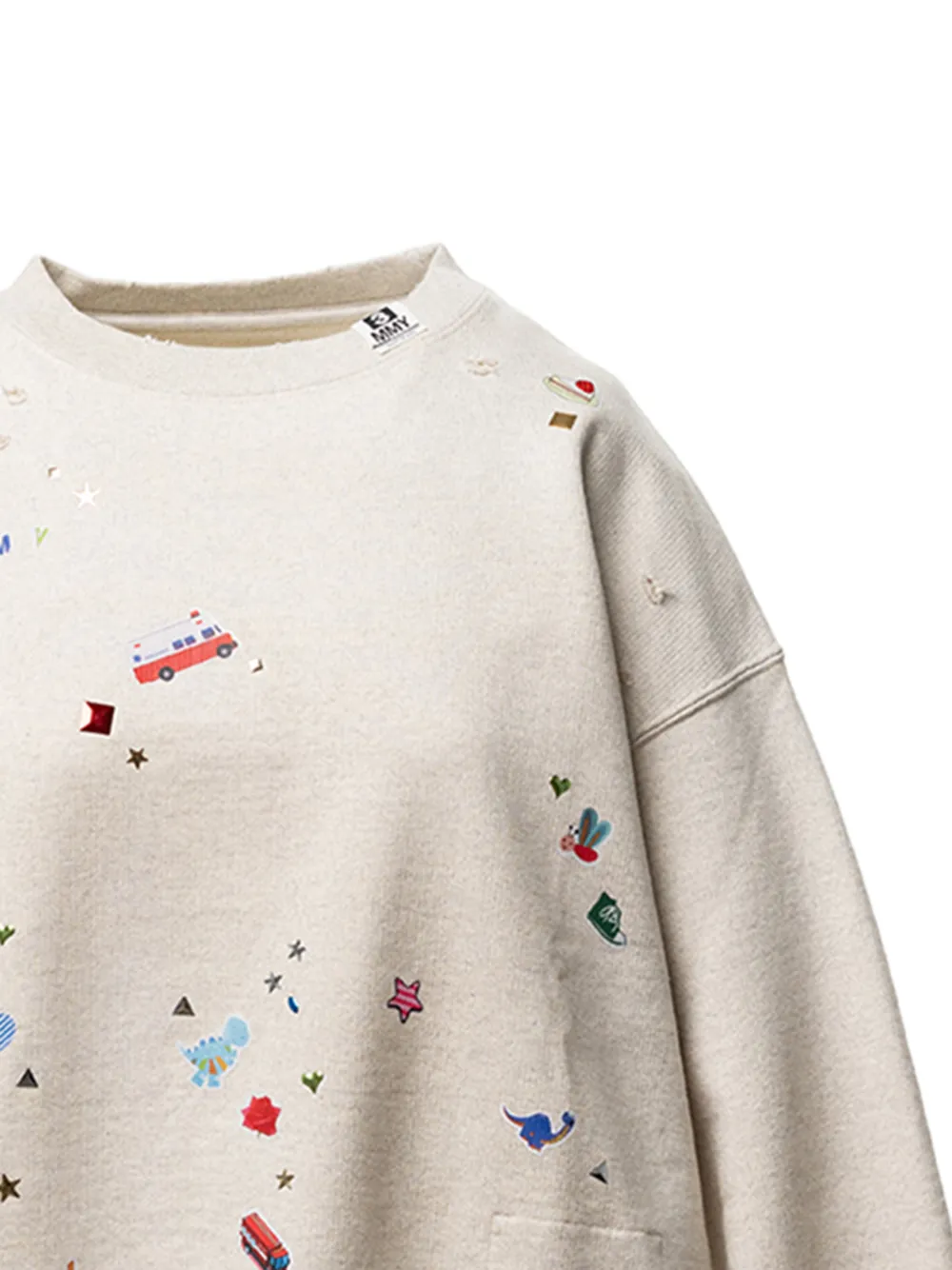 Maison MIHARA YASUHIRO Sweater met print Beige