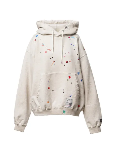 Maison MIHARA YASUHIRO kids sticker printed hoodie