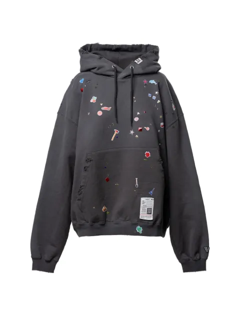 Maison MIHARA YASUHIRO kids sticker printed hoodie