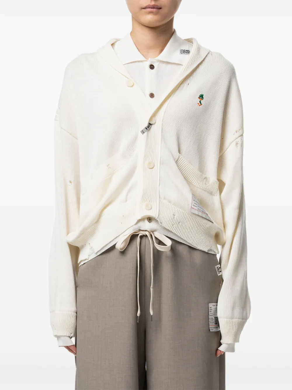 Maison MIHARA YASUHIRO Gelaagd vest Wit