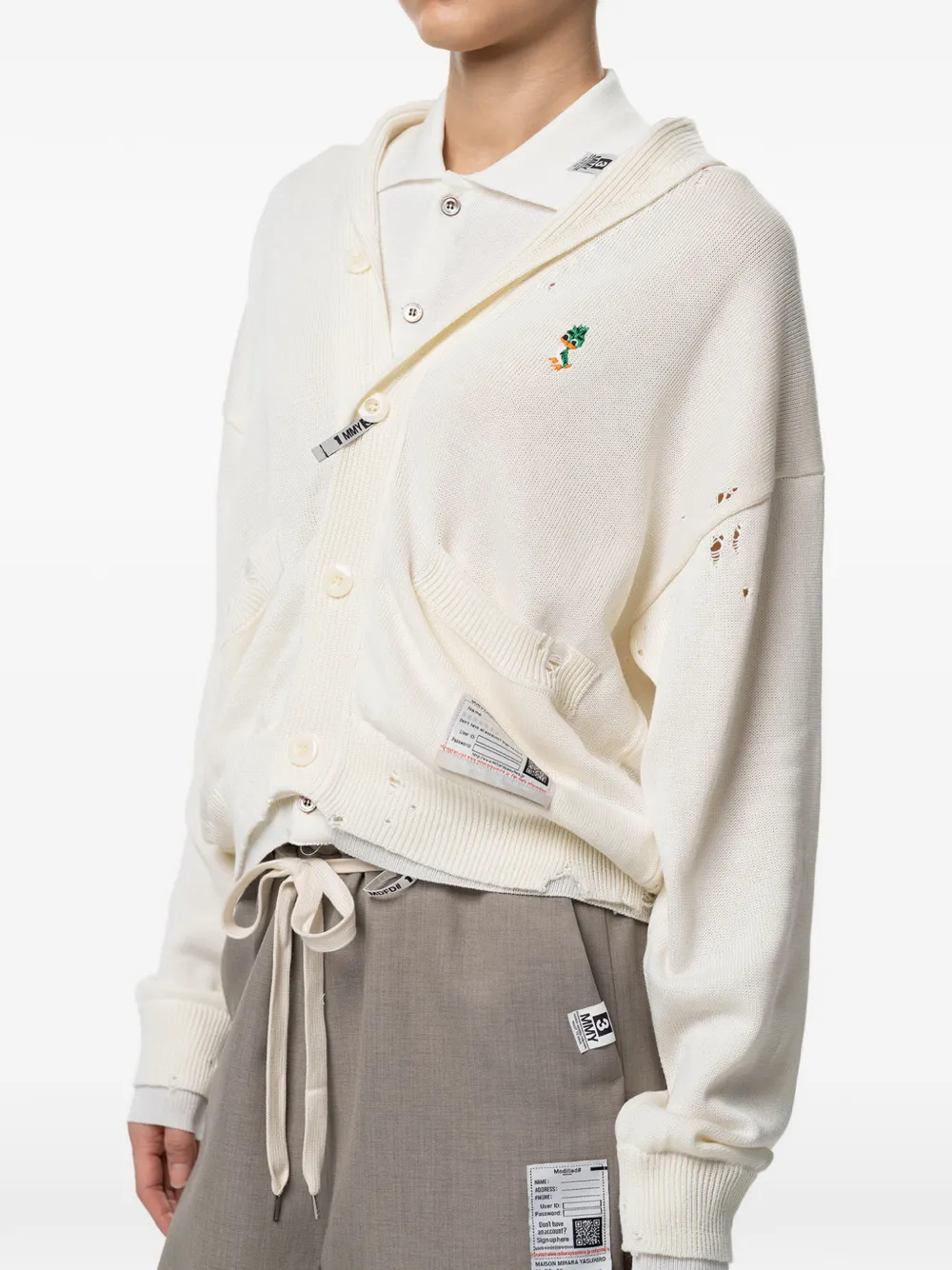 Maison MIHARA YASUHIRO Gelaagd vest Wit