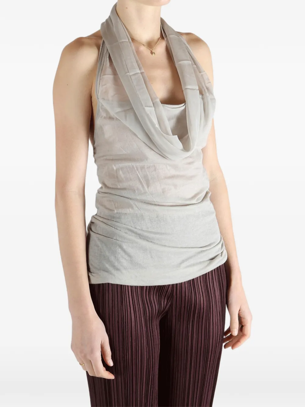 Rick Owens Sunburn top met col Grijs