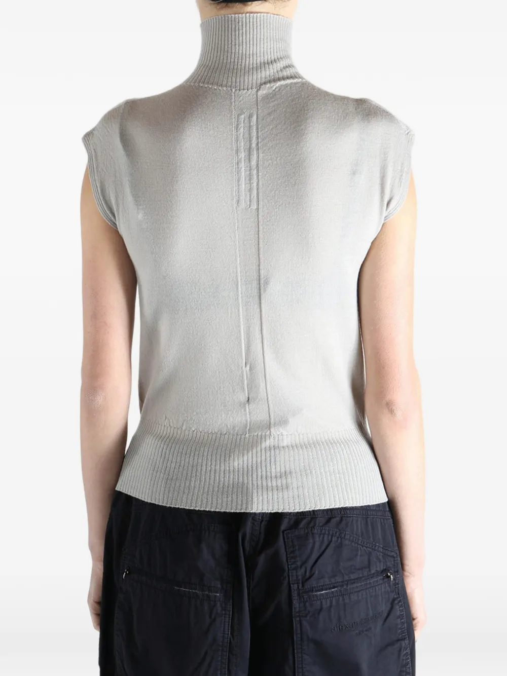 Rick Owens Geribbelde coltrui Grijs