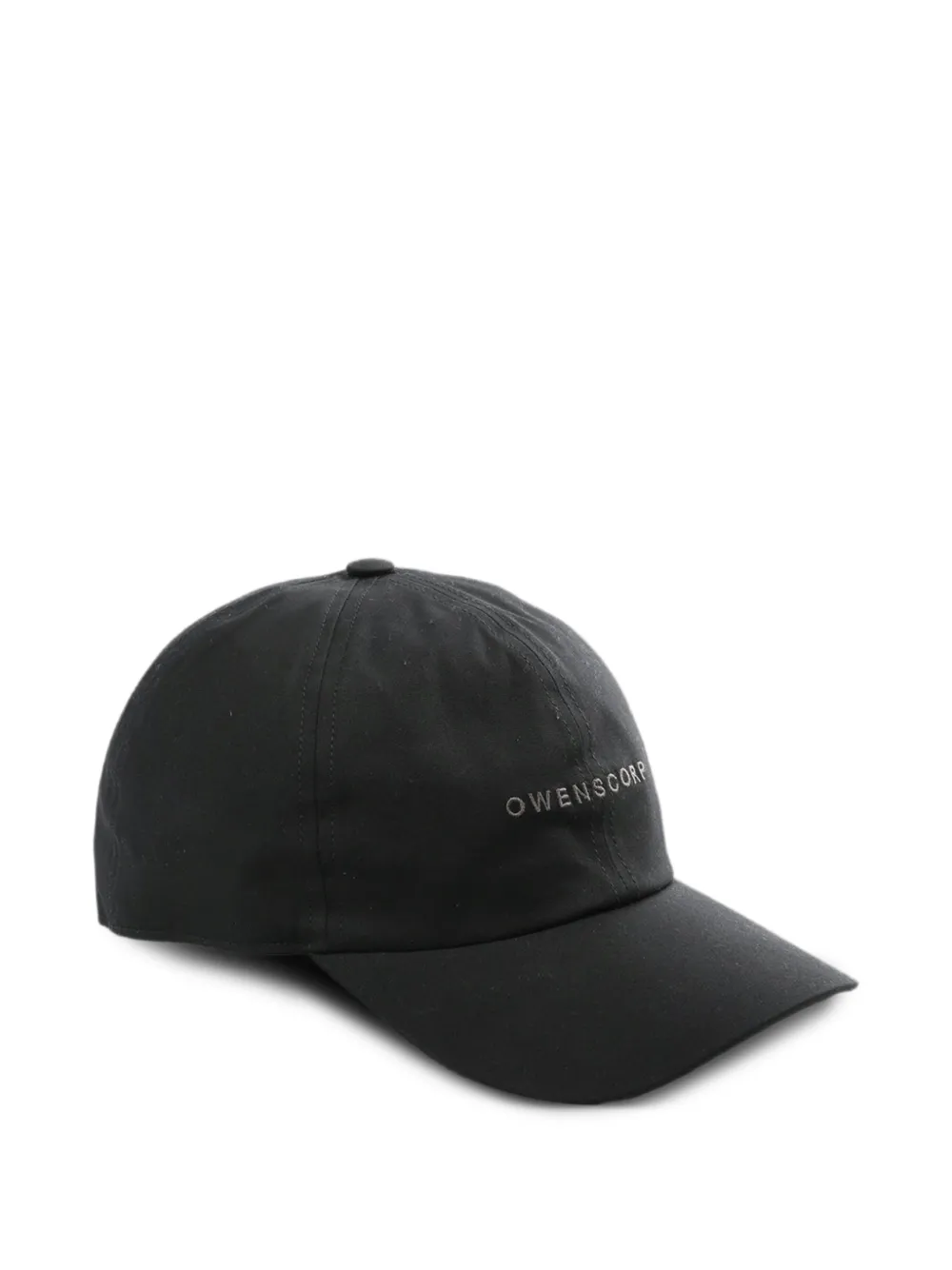  Rick Owens Logo Baseball Cap Hat - Black 