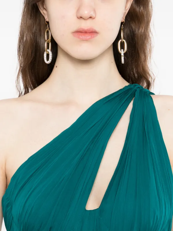 zuhair murad silk maxi dress mimialeblanc wears a draped silk plum chiffon asymmetrical long dress  adorned with embroidered appliqus to the 2025 Joy Awards.  #zuhairmuradcouture