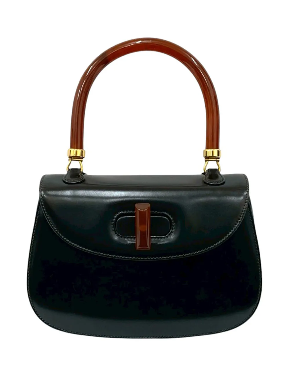 Gucci Pre-Owned 20th Century Calfskin Bakelite Night handbag - Nero