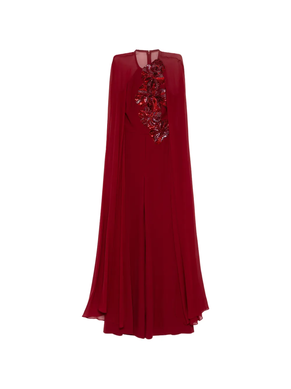 Elie Saab Tuta intera con paillettes - Rosso