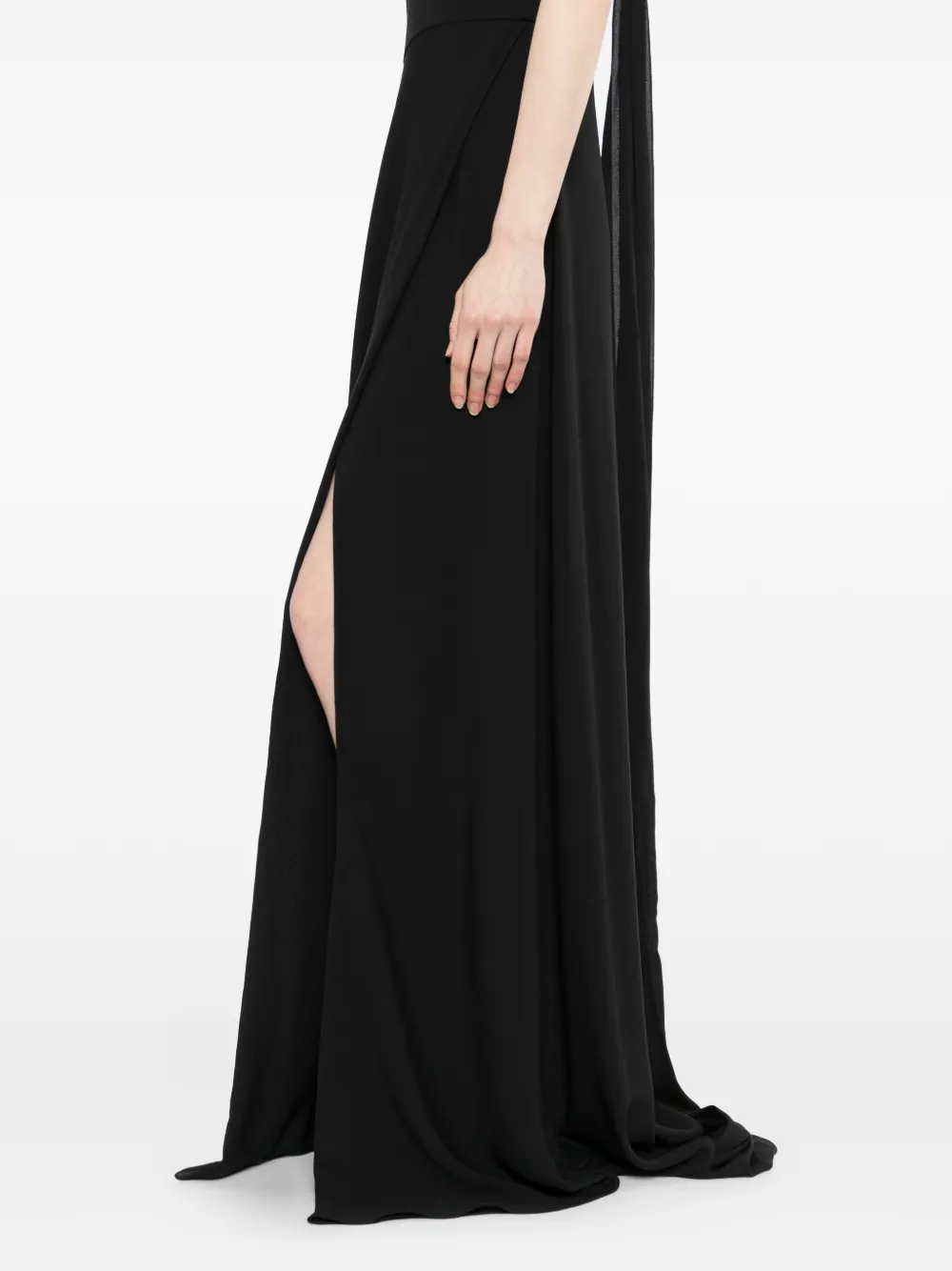 elie saab silk maxi dress Elie Saab Silk Maxi Dress