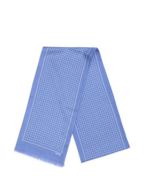 TOM FORD Polka dot fringed scarf
