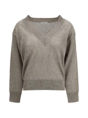 Brunello Cucinelli Vネック セーター | ニュートラル | FARFETCH JP