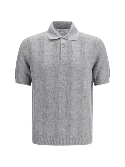 Brunello Cucinelli ribbed polo shirt