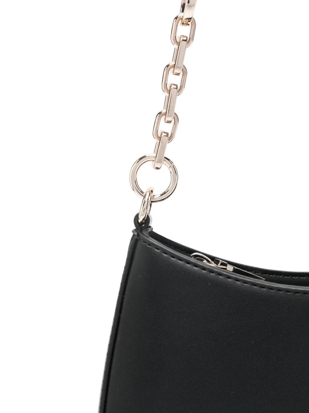 GUESS USA Carrie schoudertas met kettinghengsel Zwart