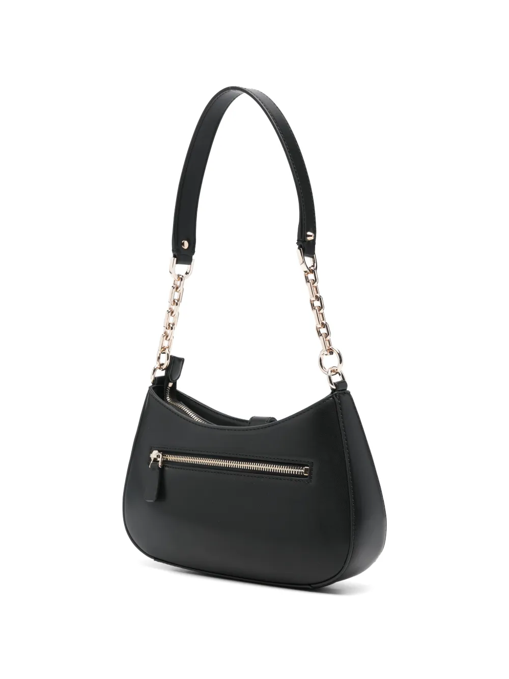 GUESS USA Carrie schoudertas met kettinghengsel Zwart