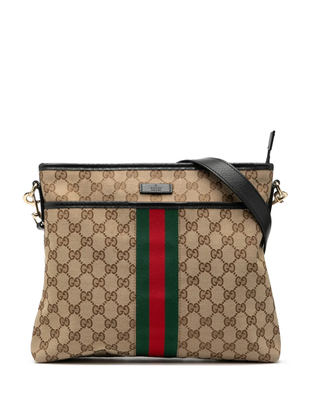 Gucci Pre-Owned 2000-2015 GG Canvas Web crossbody bag - Marrone