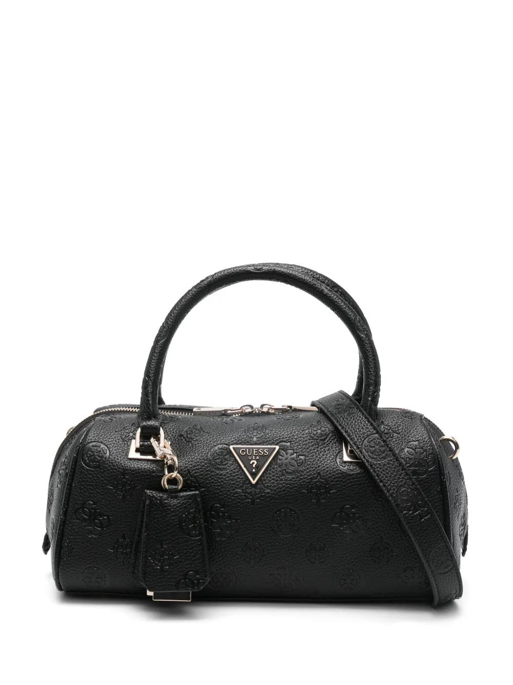 GUESS USA Cresidia II embossed top-handle tote bag - Nero