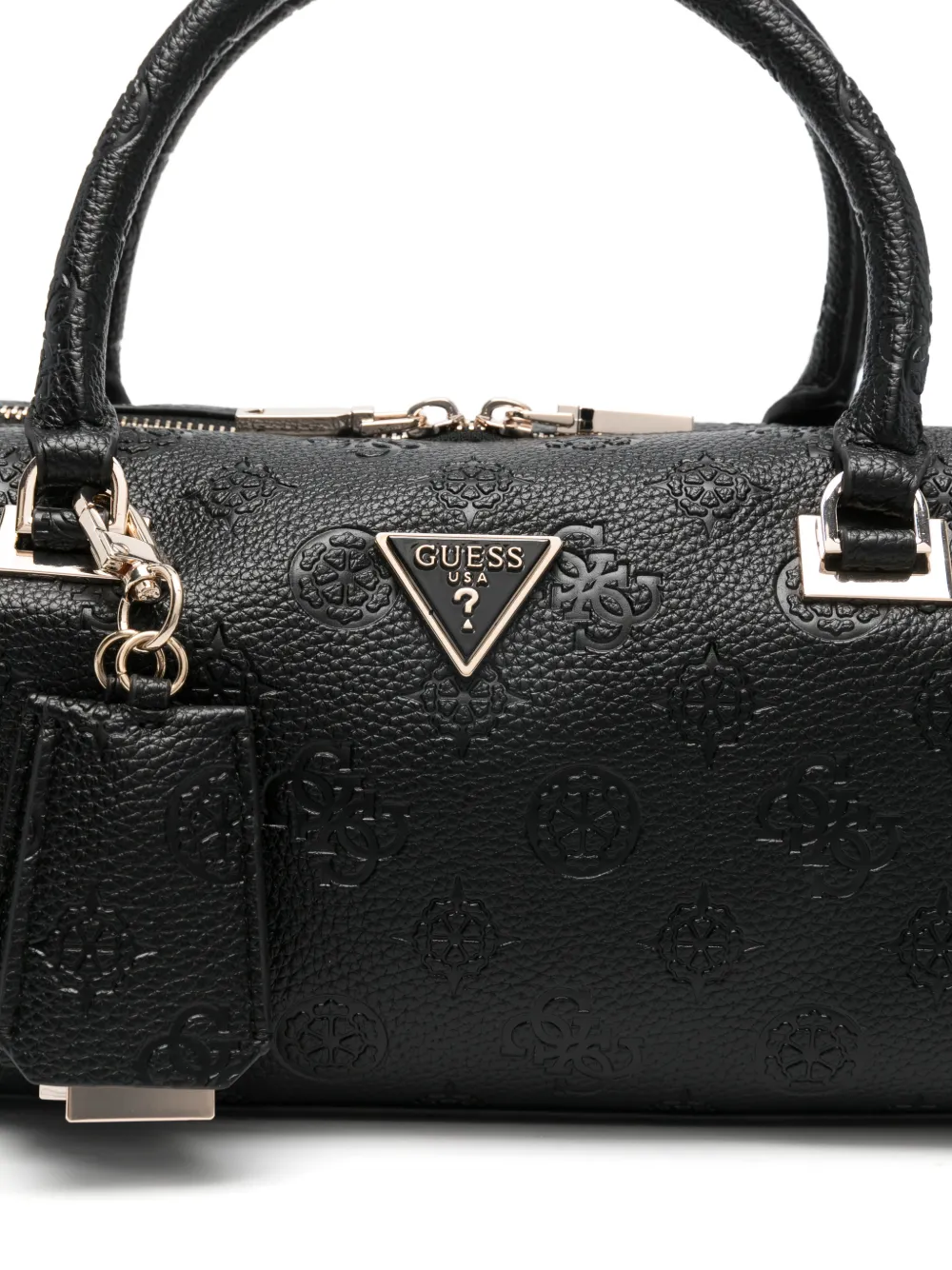 GUESS USA Cresidia II shopper met reliëf en handgreep Zwart