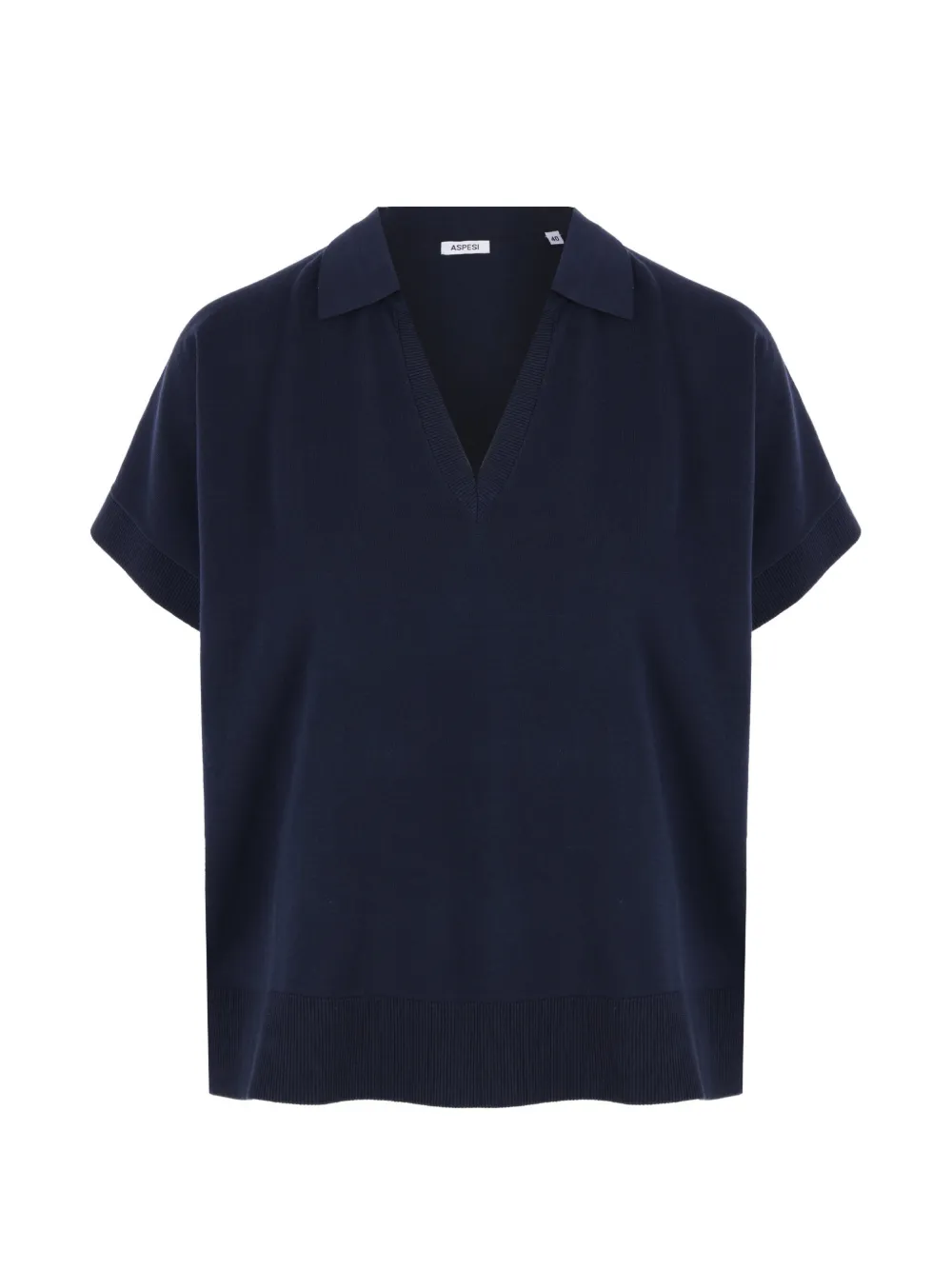 ASPESI V-neck polo T-shirt - Blu