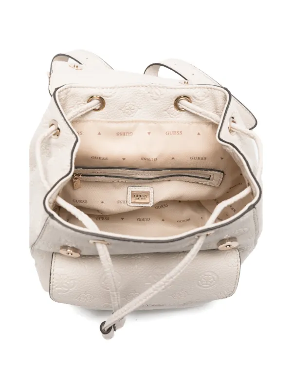 GUESS USA Embossed Drawstring Backpack | Neutrals | FARFETCH display picture 3