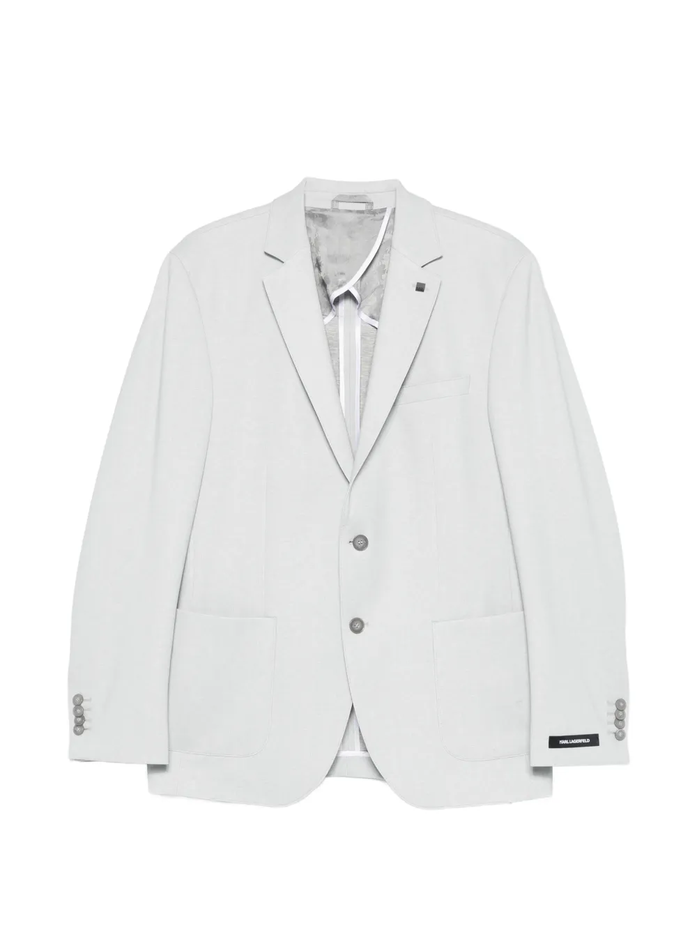 Karl Lagerfeld single-breasted blazer - Grigio