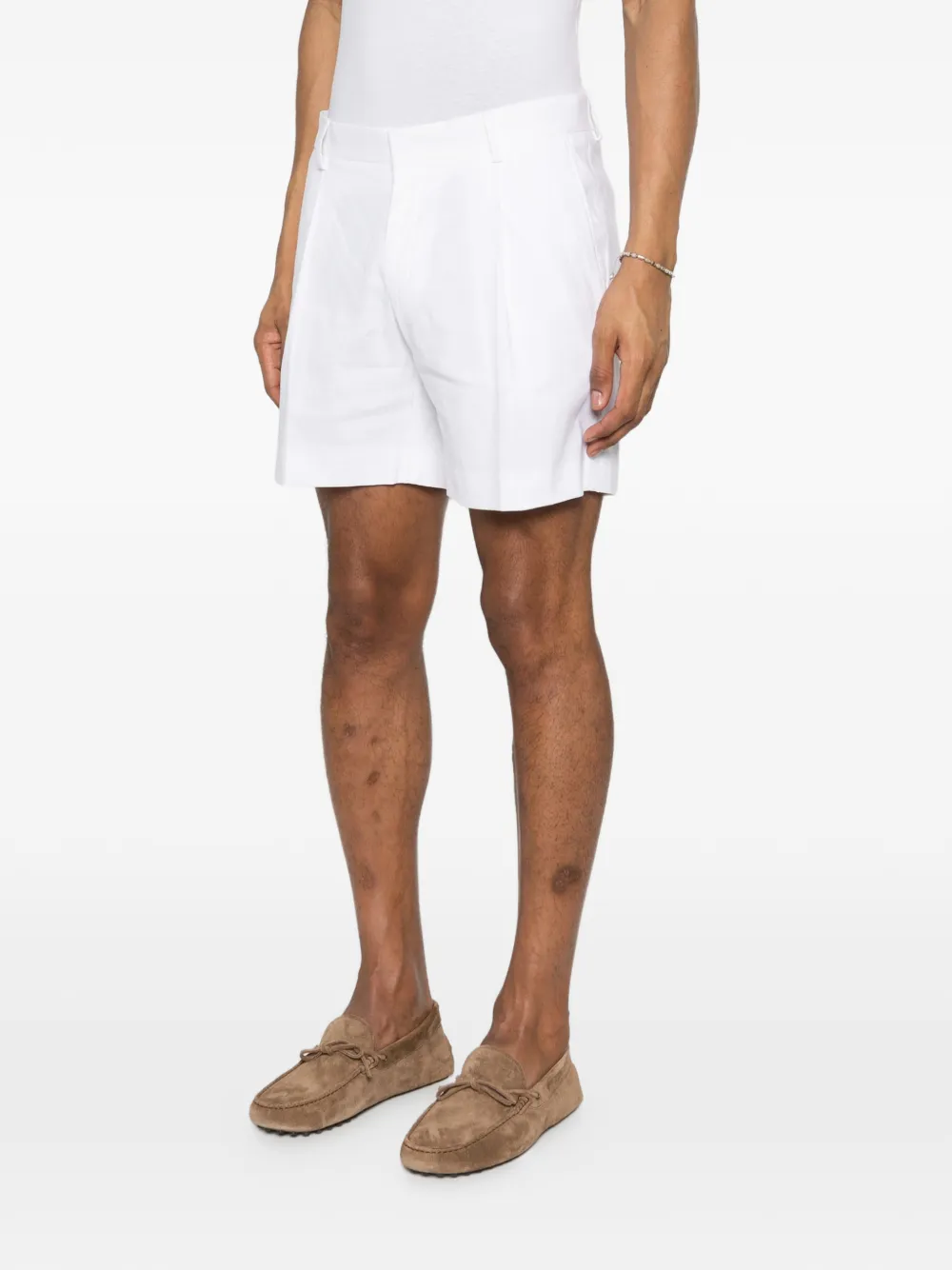 Karl Lagerfeld Geplooide shorts Wit