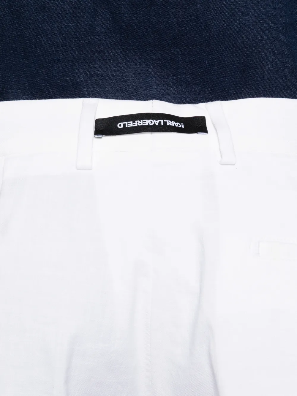 Karl Lagerfeld Geplooide shorts Wit