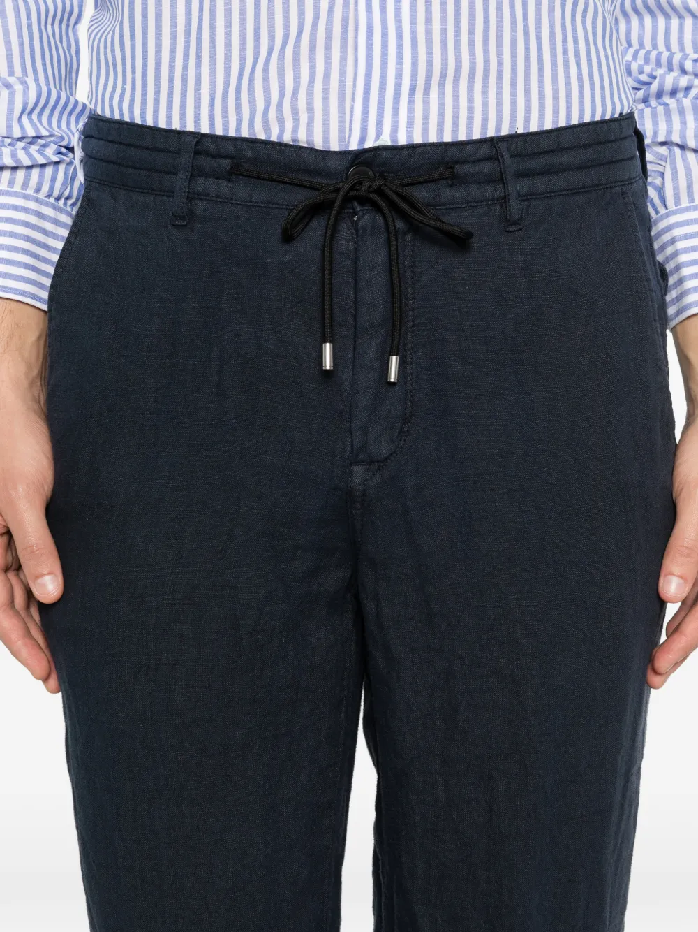 Karl Lagerfeld Chino met trekkoord Blauw