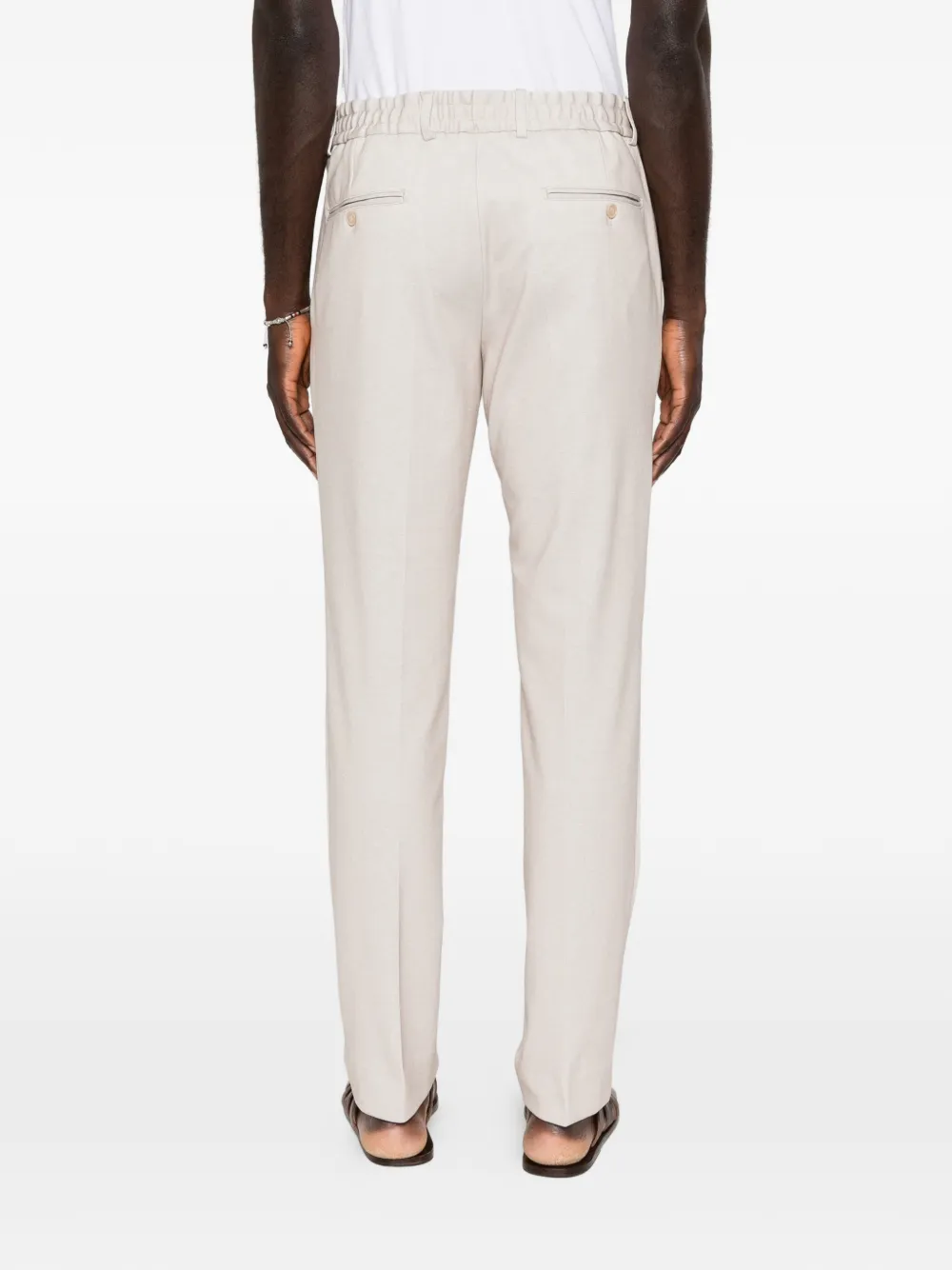 Karl Lagerfeld Broek met trekkoord Beige