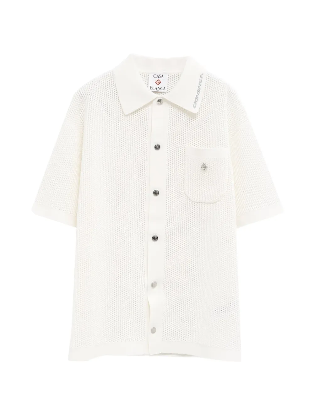 Casablanca knit short-sleeve shirt - Toni neutri