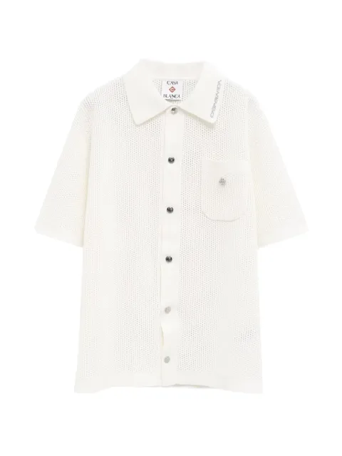 Casablanca knit short-sleeve shirt