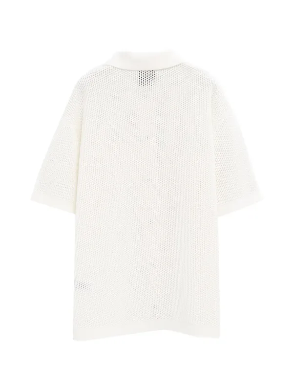 Casablanca Knit short-sleeve Shirt | Neutrals | FARFETCH IN