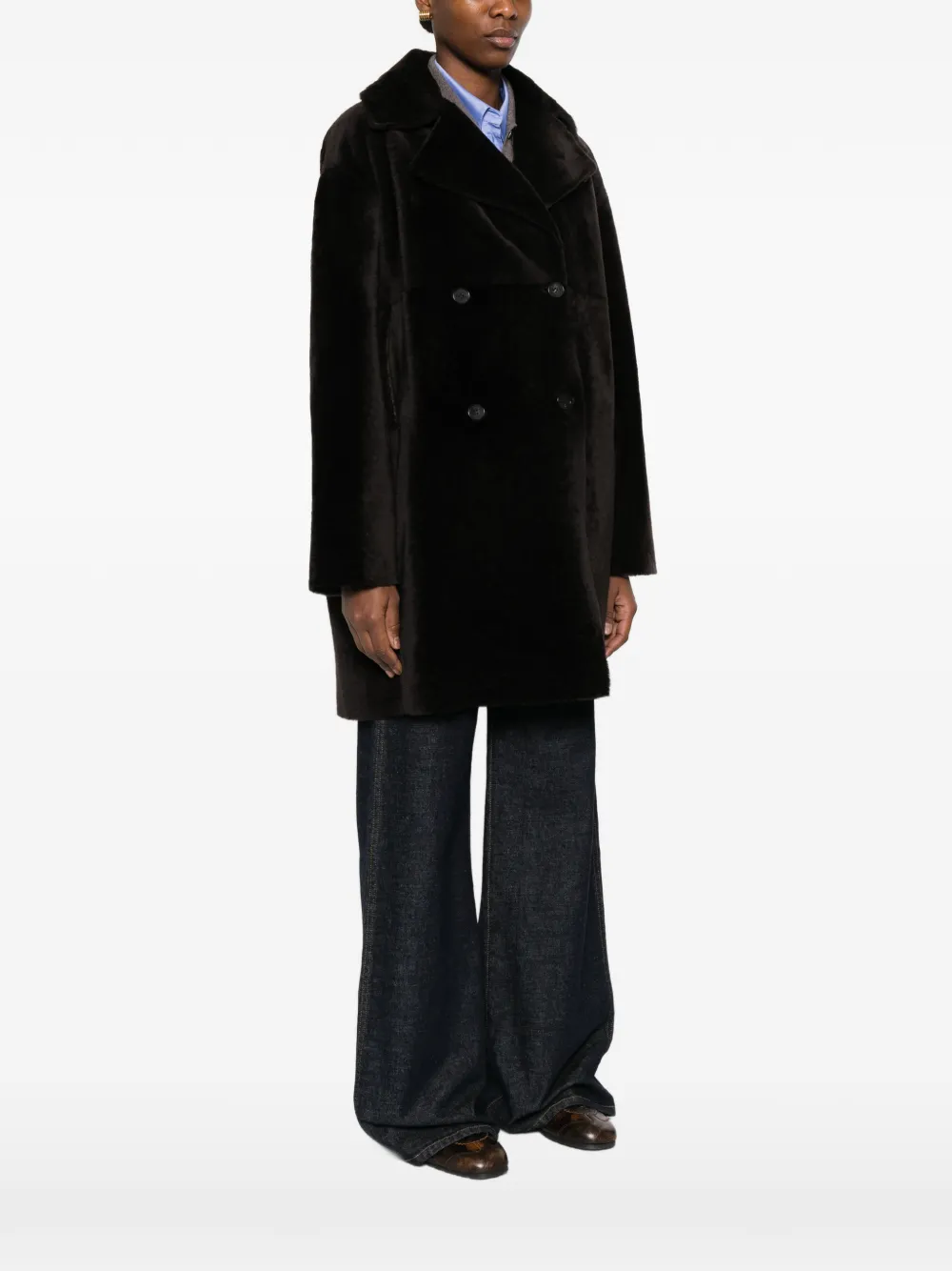  Utzon Double-breasted Coat - Black 