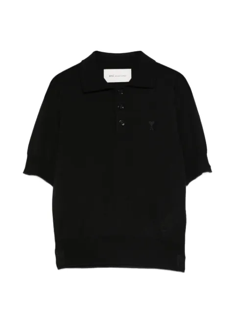 AMI Paris buttoned polo shirt