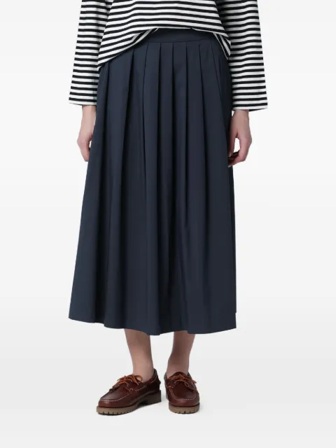 PT Torino pleated midi skirt