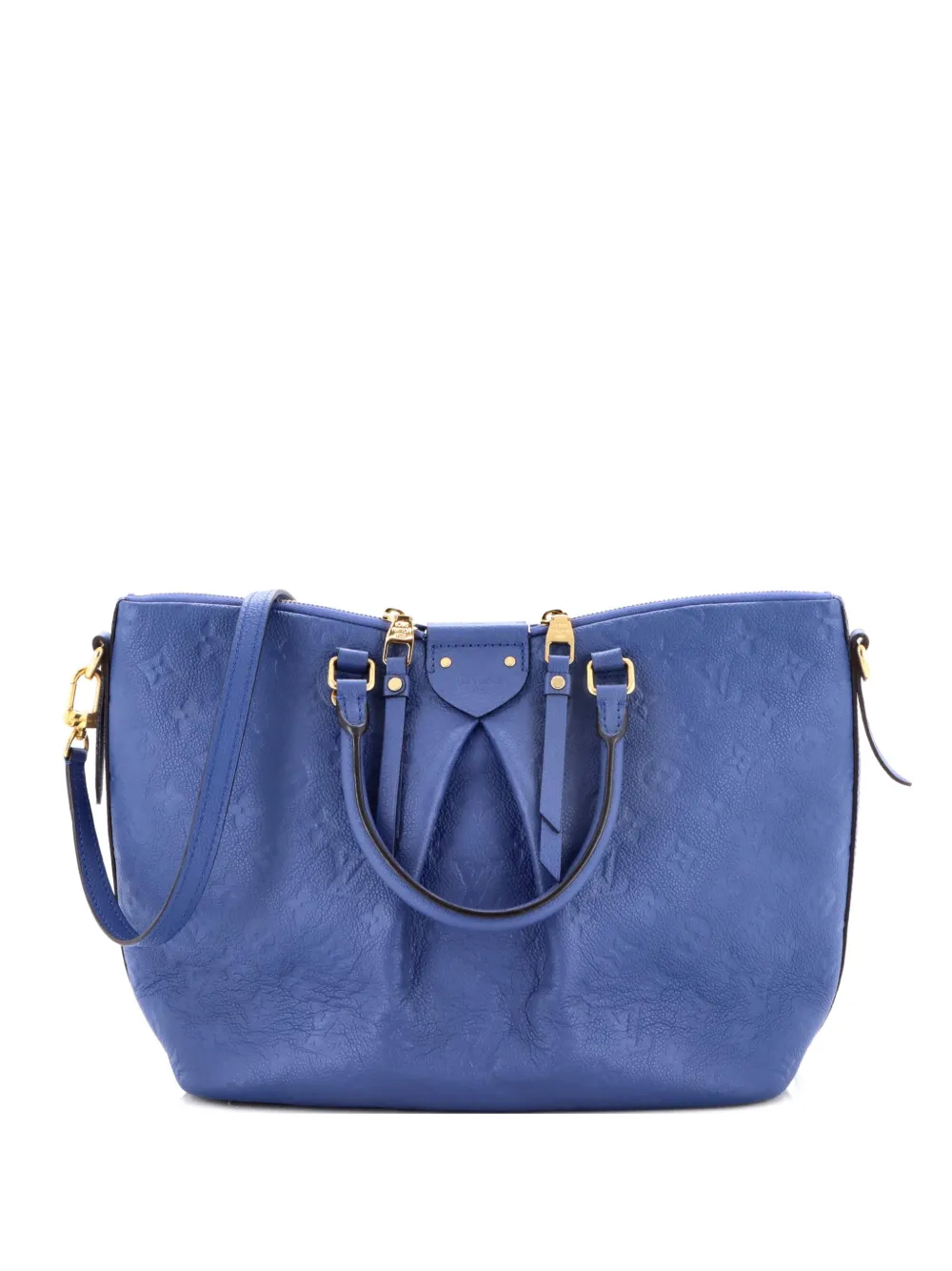 Louis Vuitton Pre-Owned Mazarine Handbag Monogram Empreinte Leather MM satchel - Blu