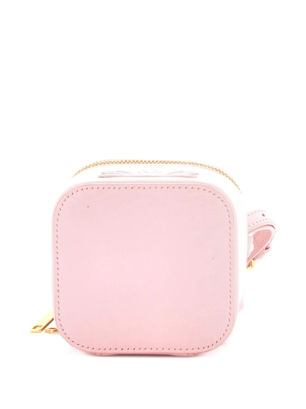 Cuir Top Handle Vanity Case Leather Mini Satchel
