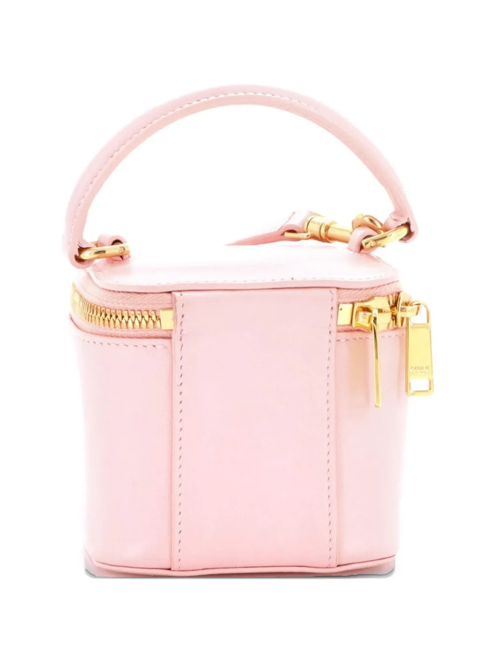 Cuir Top Handle Vanity Case Leather Mini Satchel