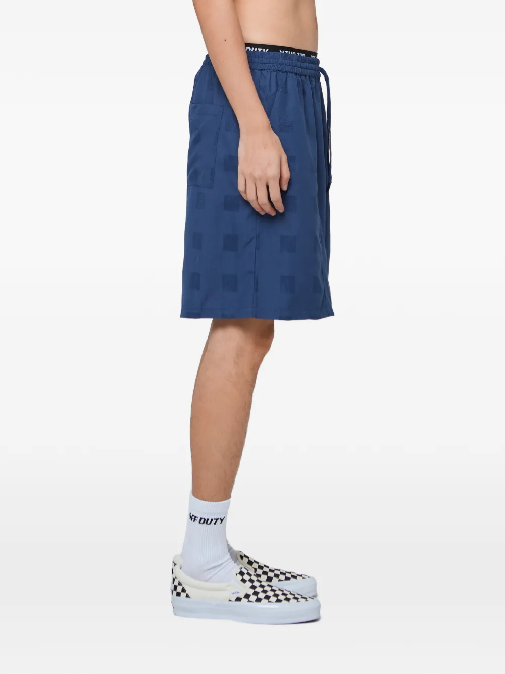  Off Duty Checkered Lone Shorts - Blue 