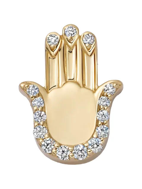 Loquet diamond hamsa charm
