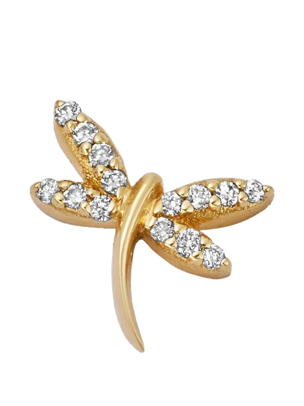 Loquet Libellenanhänger mit Diamanten - Gold