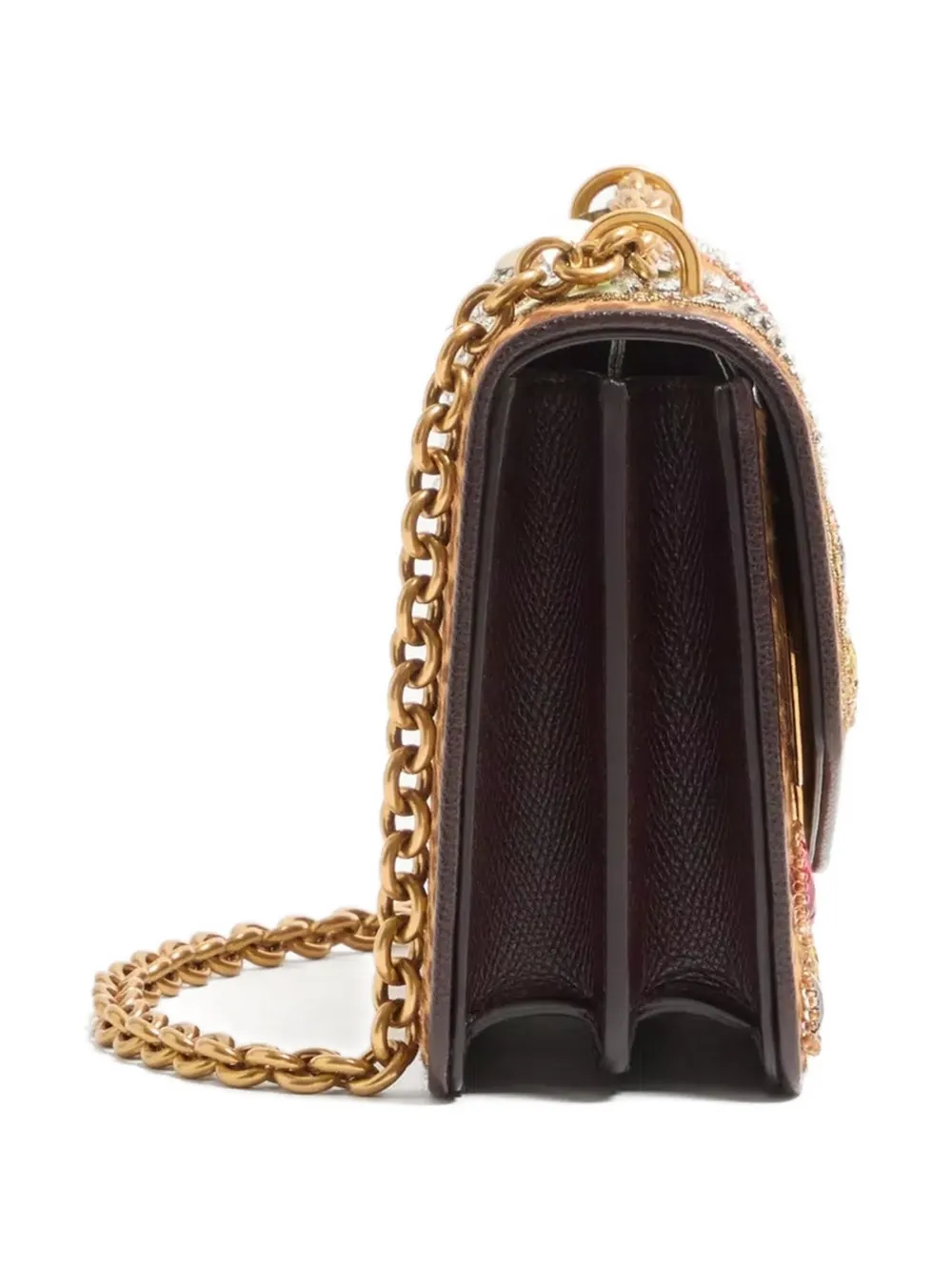 Valentino Garavani Vain schoudertas met kettinghengsel Bruin