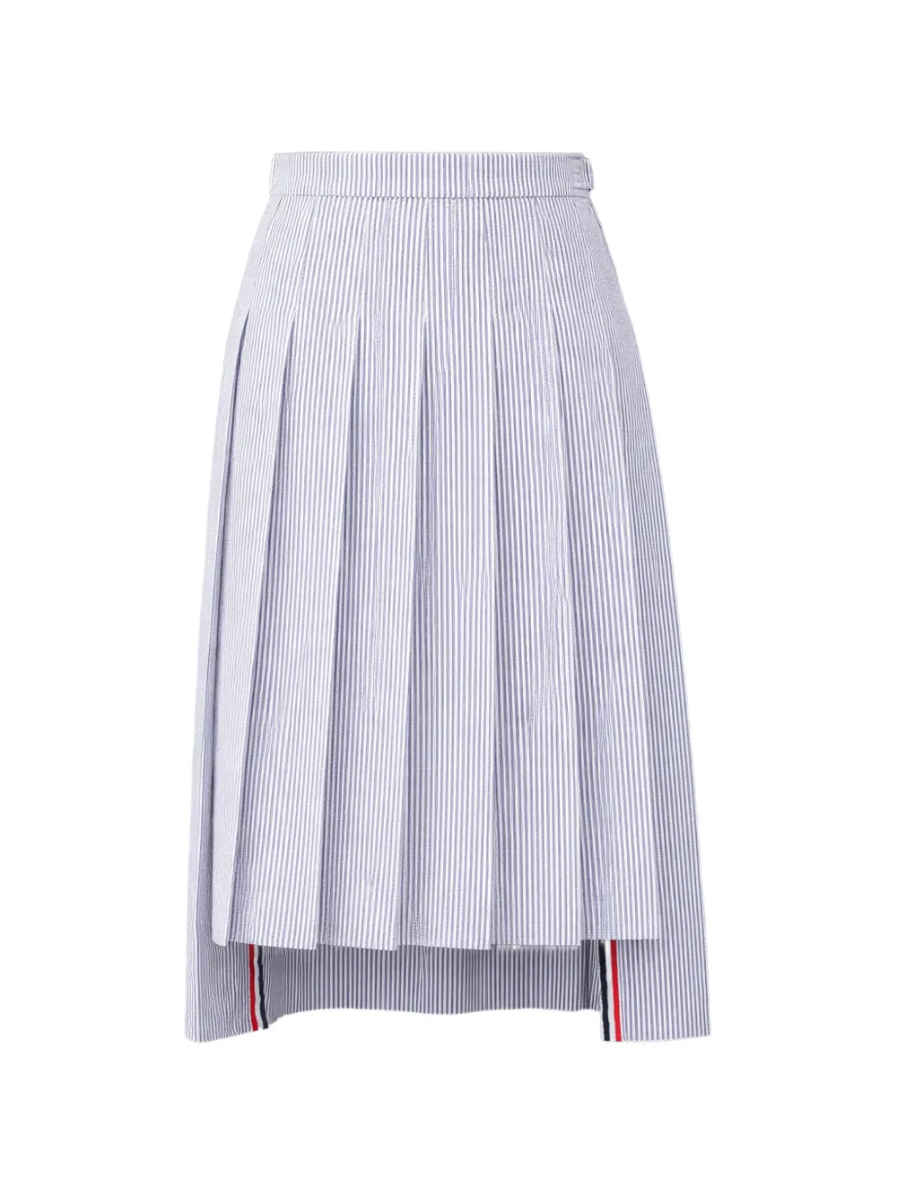 Thom Browne pleated midi skirt - Bianco