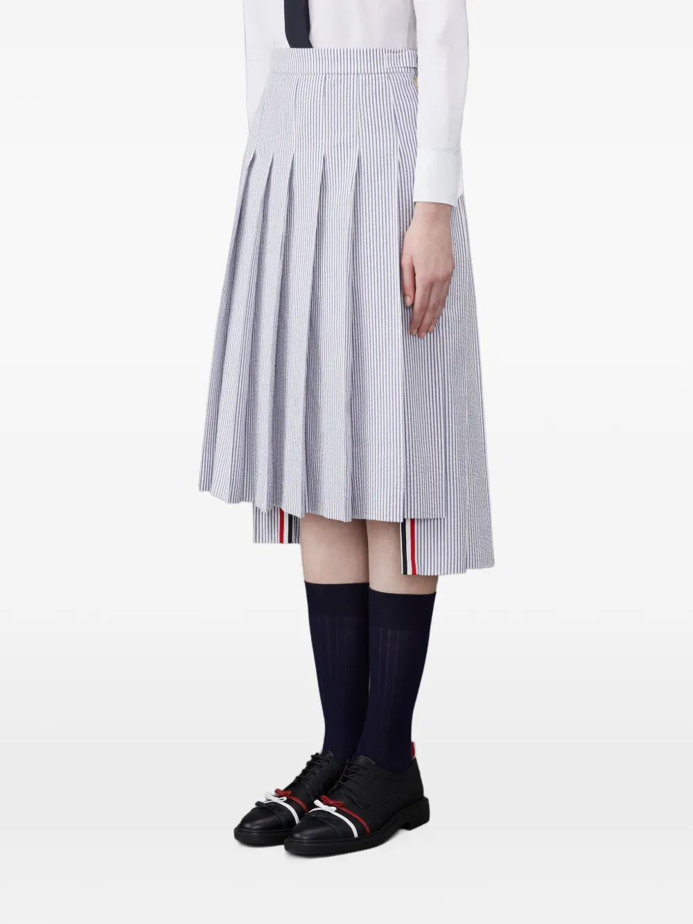 Thom Browne Midi-plooirok Wit