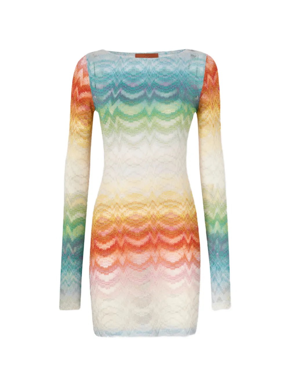 Missoni long-sleeve mini dress - Bianco
